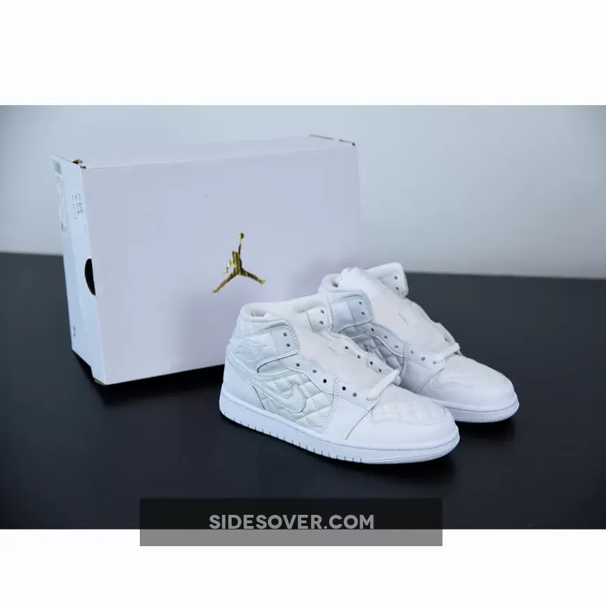 Air Jordan 1 Mid 'White Quilted' DB6078-100 Online Sale