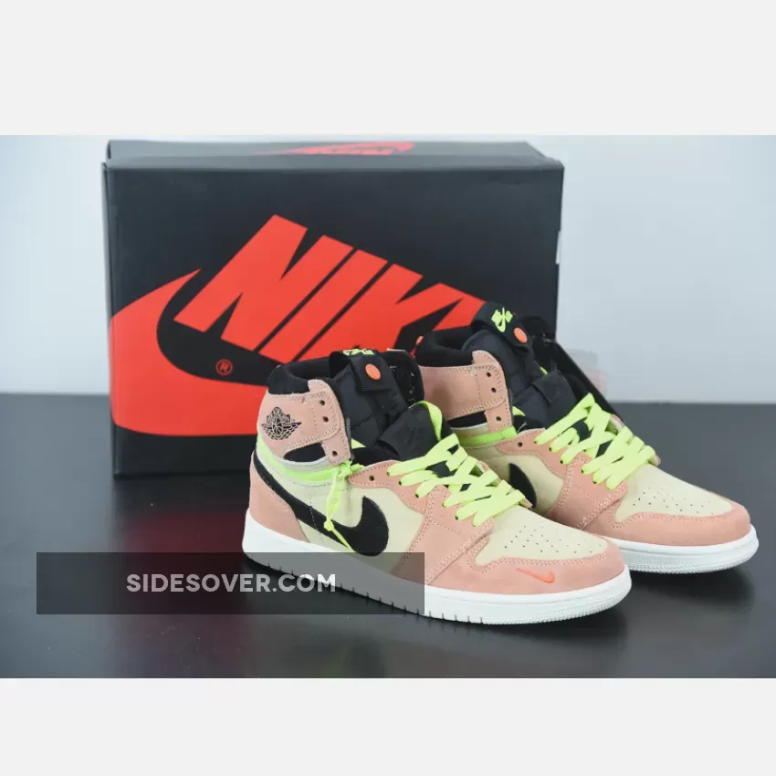 Air Jordan 1 High Switch Peach Neon CW6576-800 / jordan switch