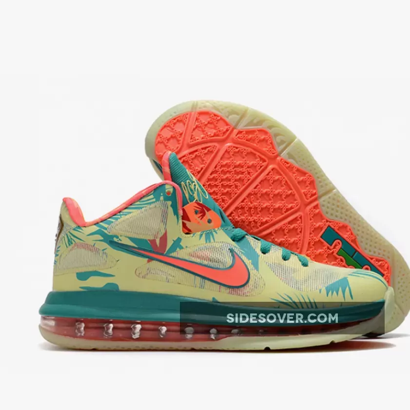 Nike LeBron 9 Low 'LeBronold Palmer' White Lime/Bright Mango-Green DO9355-300 Lebron 9 Low Arnold Palmer