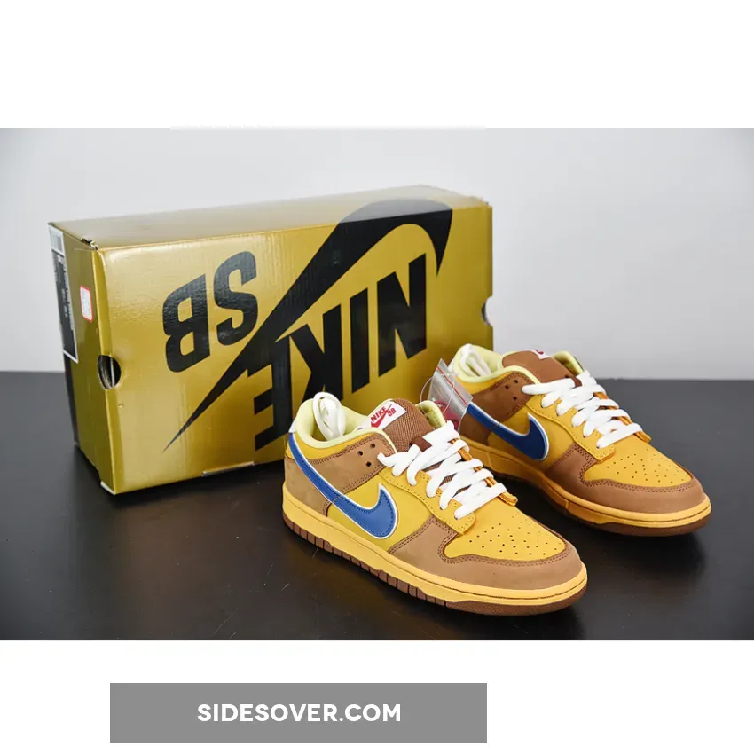 Nike Dunk Low SB Premium 'Newcastle' Gold/Atlantic Blue nike sb gold