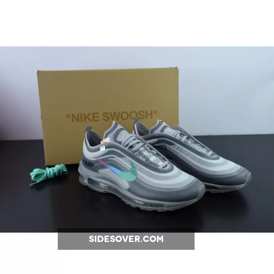 Off-White X Nike Air Max 97 White/Cone-Ice Blue AJ4585-200 Restock