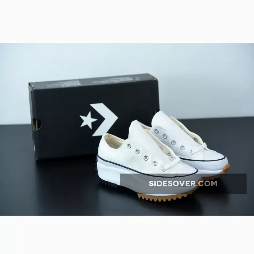 Run Star Hike Low 'black Gum' / Converse Run Star Hike Low Top White 168817C