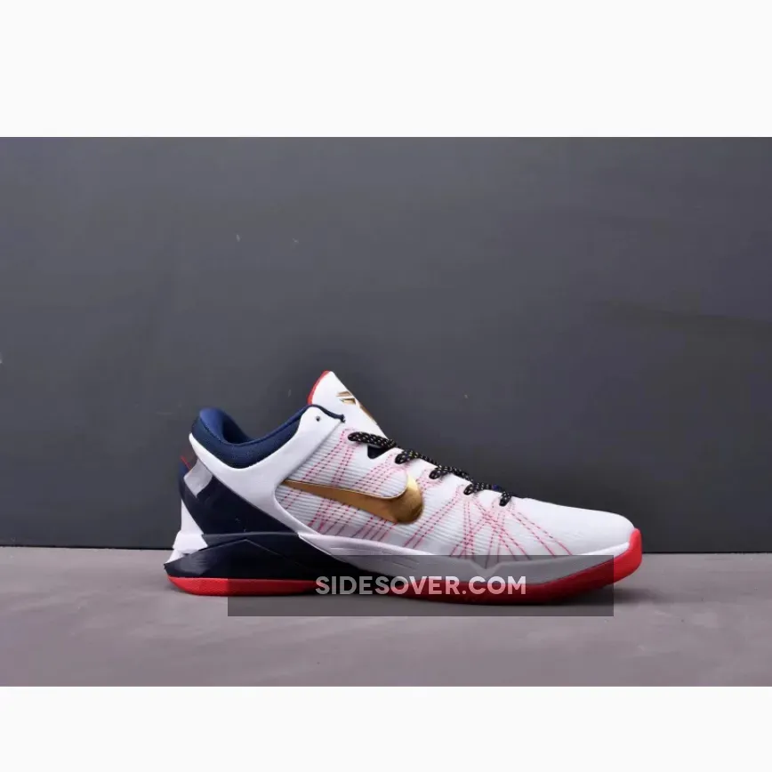 Nike Zoom Kobe 7 "Gold Medal" White/Obsidian-University Red-Metallic Gold, Kobe 7 Olympic 488371-104 Nike Zoom Kobe 7 "Gold Medal" White/Obsidian-University Red-Metallic Gold, Kobe 7 Olympic 488371-104