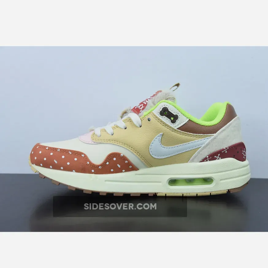 Nike Air Max 1 PRM 'Best Friend' Sail/Coconut Milk-Acid Orange DR2553-111 / nike air max 111