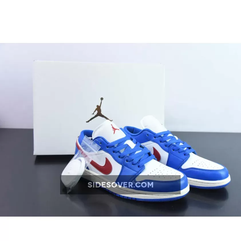 Air Jordan 1 Low Sport Blue/Gym Red-White DC0774-416 Restock