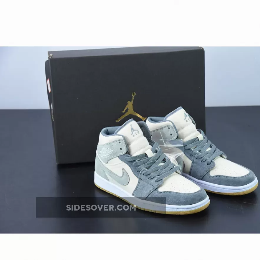 Air Jordan 1 Mid Coconut Milk/Particle Grey/White DN4281-100 / jordan 1 coconut milk release date