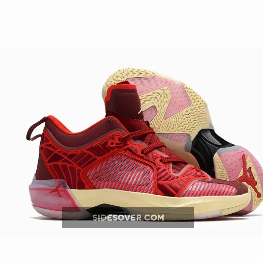 Air Jordan 37 Low Team Red/Sail-University Red-Muslin