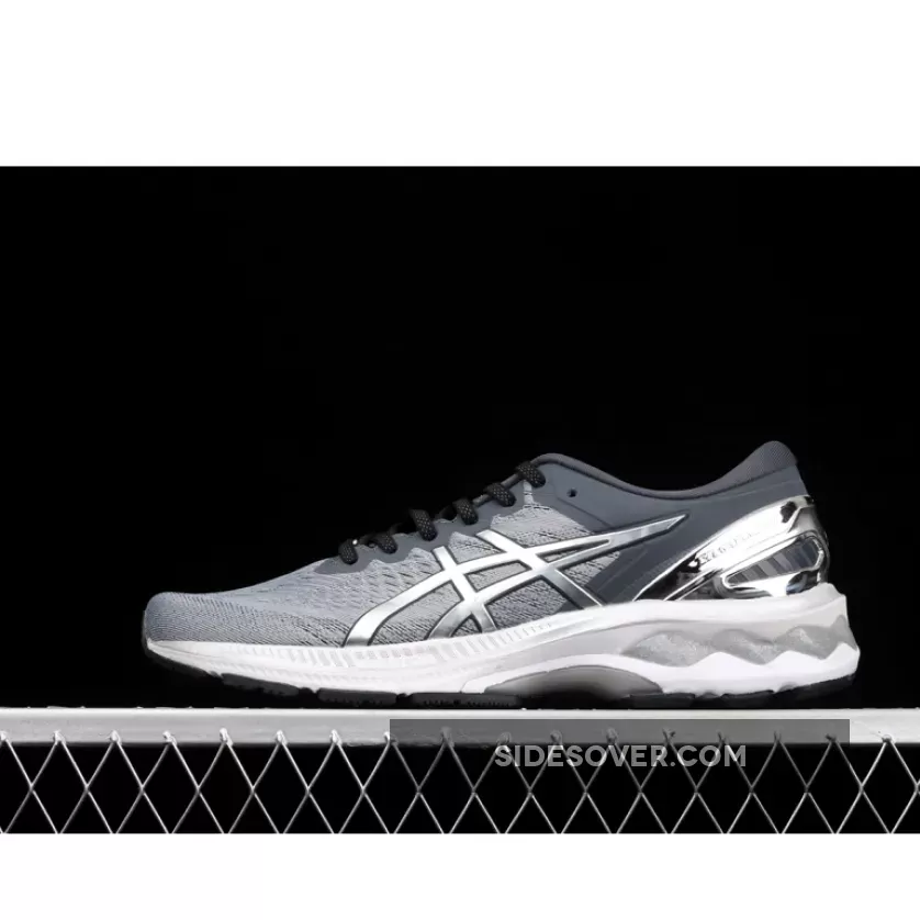 Asics Men’s GEL-KAYANO 27 Platinum Running Shoes Sheet Rock/Pure Silver | asics silver