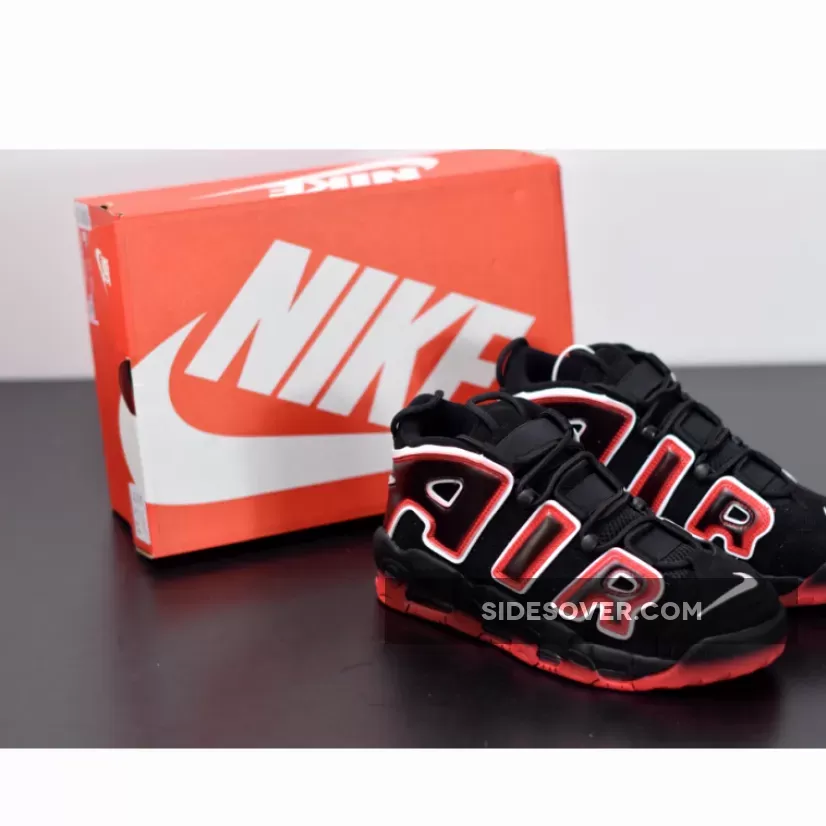 Nike Air More Uptempo Black/White-Laser Crimson CJ6129-001 Discount