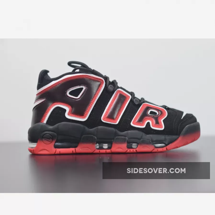 Nike Air More Uptempo Black/White-Laser Crimson CJ6129-001 Discount