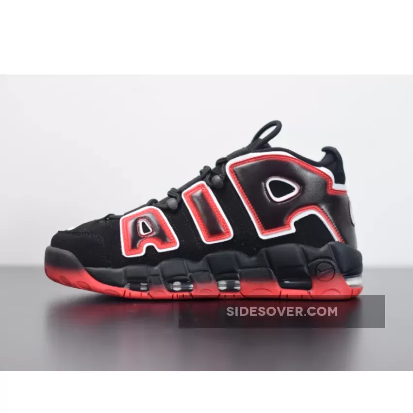 Nike Air More Uptempo Black/White-Laser Crimson CJ6129-001 Discount