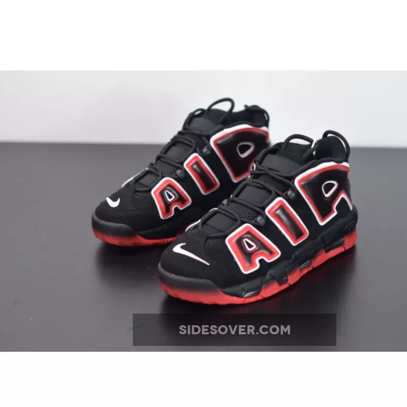 Nike Air More Uptempo Black/White-Laser Crimson CJ6129-001 Discount