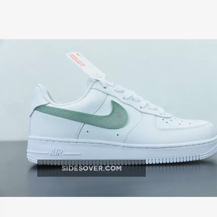 Nike Air Force 1 Low 'Glitter Swoosh' White Green DH4407-100 Online Sale