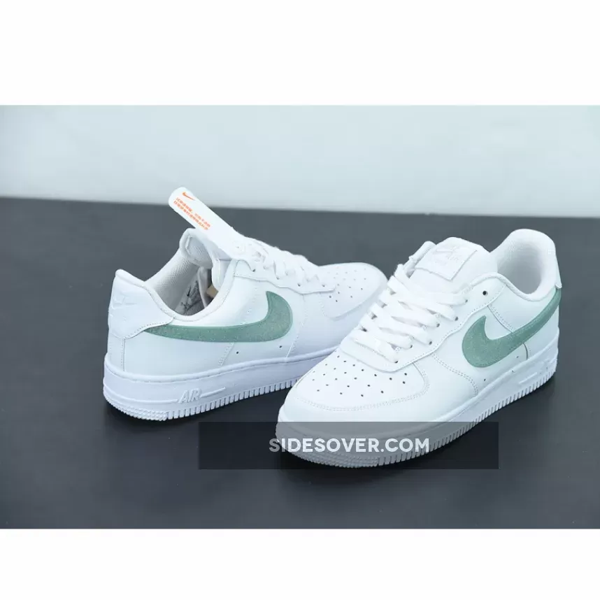 Nike Air Force 1 Low 'Glitter Swoosh' White Green DH4407-100 Online Sale