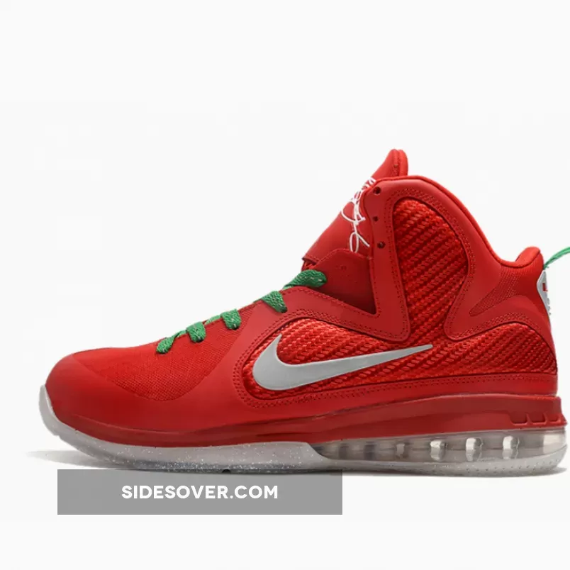 Nike LeBron 9 'Christmas' Sport Red/Reflective Silver-White-Lucky Green / lebron 9 christmas