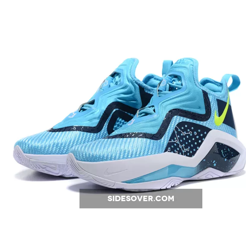Nike LeBron Soldier 14 Custom Light Blue/Navy-White 1675869132 Online Sale