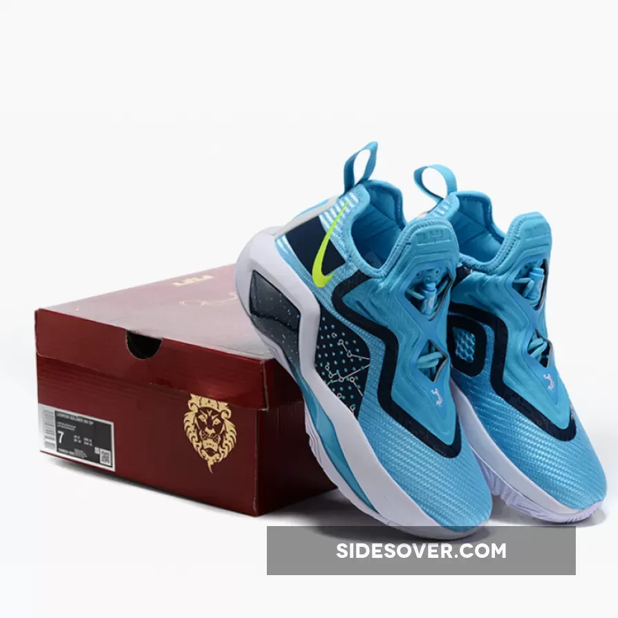 Nike LeBron Soldier 14 Custom Light Blue/Navy-White 1675869132 Online Sale