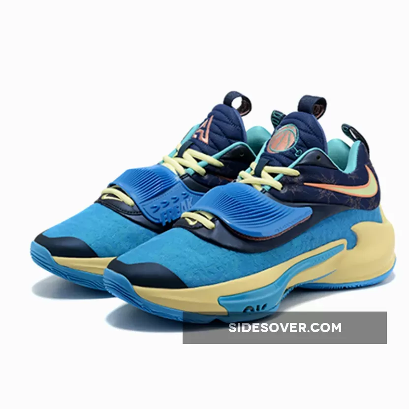 Nike Zoom Freak 3 Valentine's Day Blue/Pink-Pale Yellow / nike zoom freak 3 valentine's day