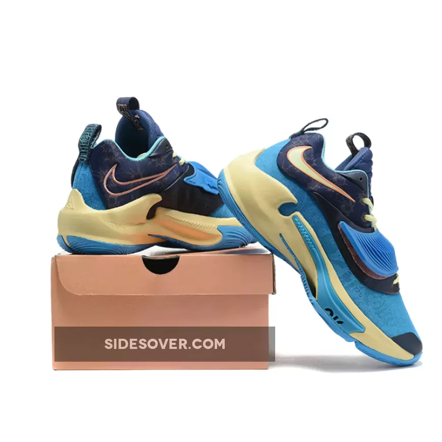 Nike Zoom Freak 3 Valentine's Day Blue/Pink-Pale Yellow / nike zoom freak 3 valentine's day