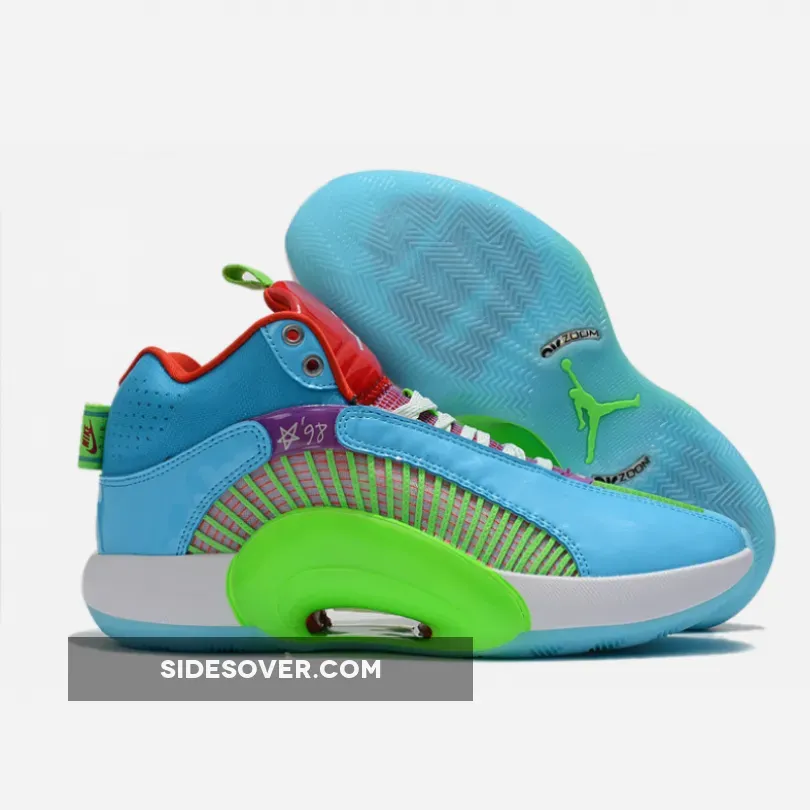 Jayson Tatum x Air Jordan 35 'Greatest Gift' Blue Fury - Jordan 35 Jayson Tatum DD3669-400