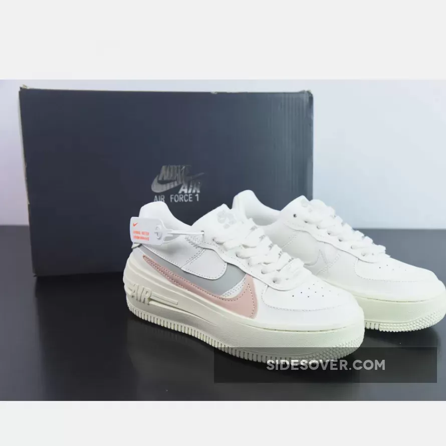 Nike Air Force 1 PLT.AF.ORM Sail Silver Orange DJ9946-104 Restock