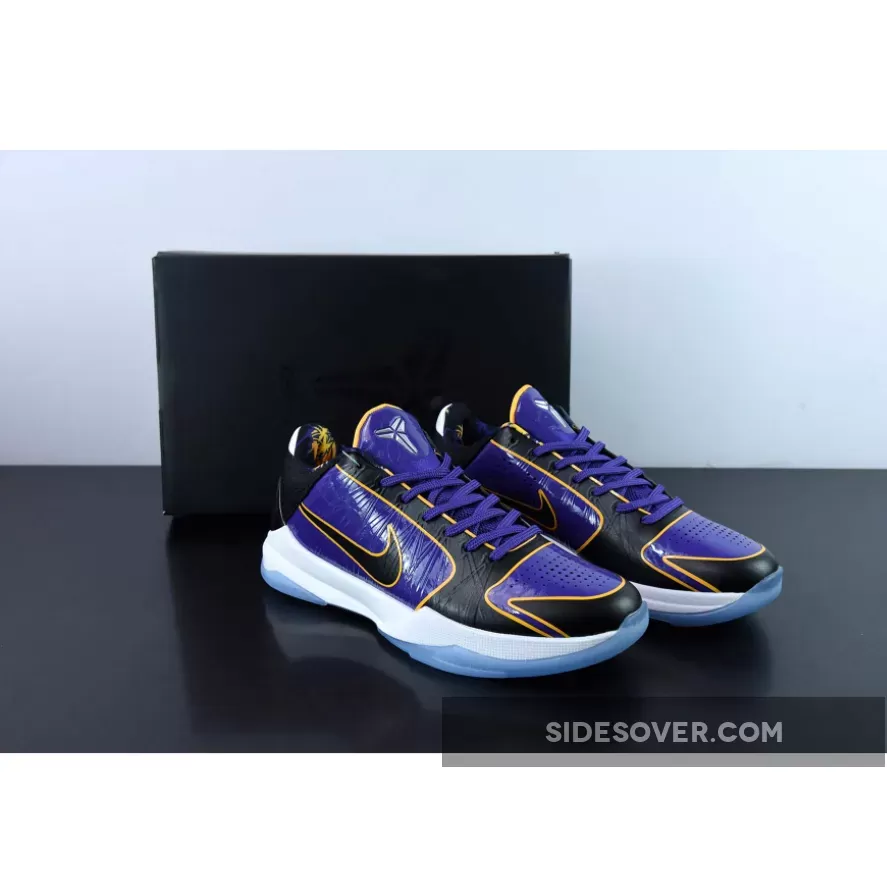 Nike Kobe 5 Protro 'Lakers' Court Purple/Black-University Gold, Goat Kobe CD4991-500