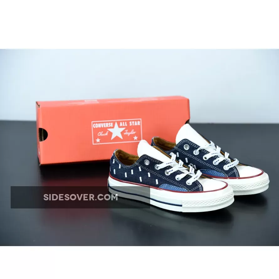 Converse Indigo Boro Chuck 70 Low Top Midnight Navy/Egret/Garnet / chuck 70 midnight navy