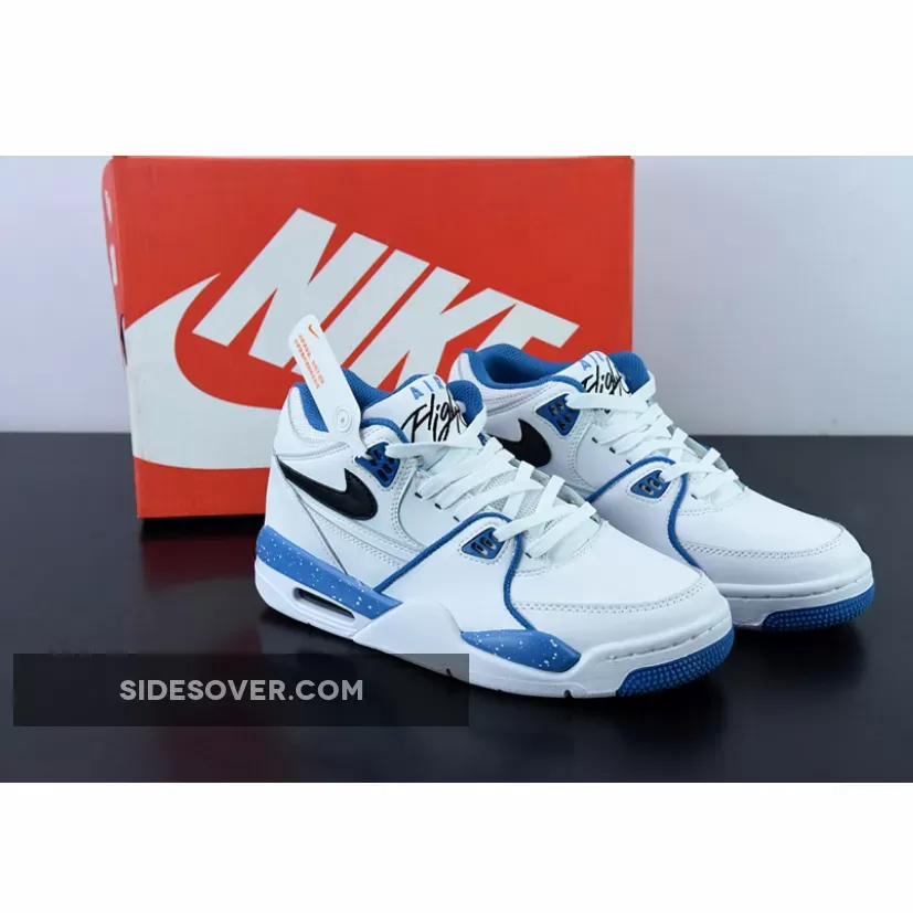 Nike Air Flight '89 White/Dark Obsidian-Brigade Blue / nike flight blue