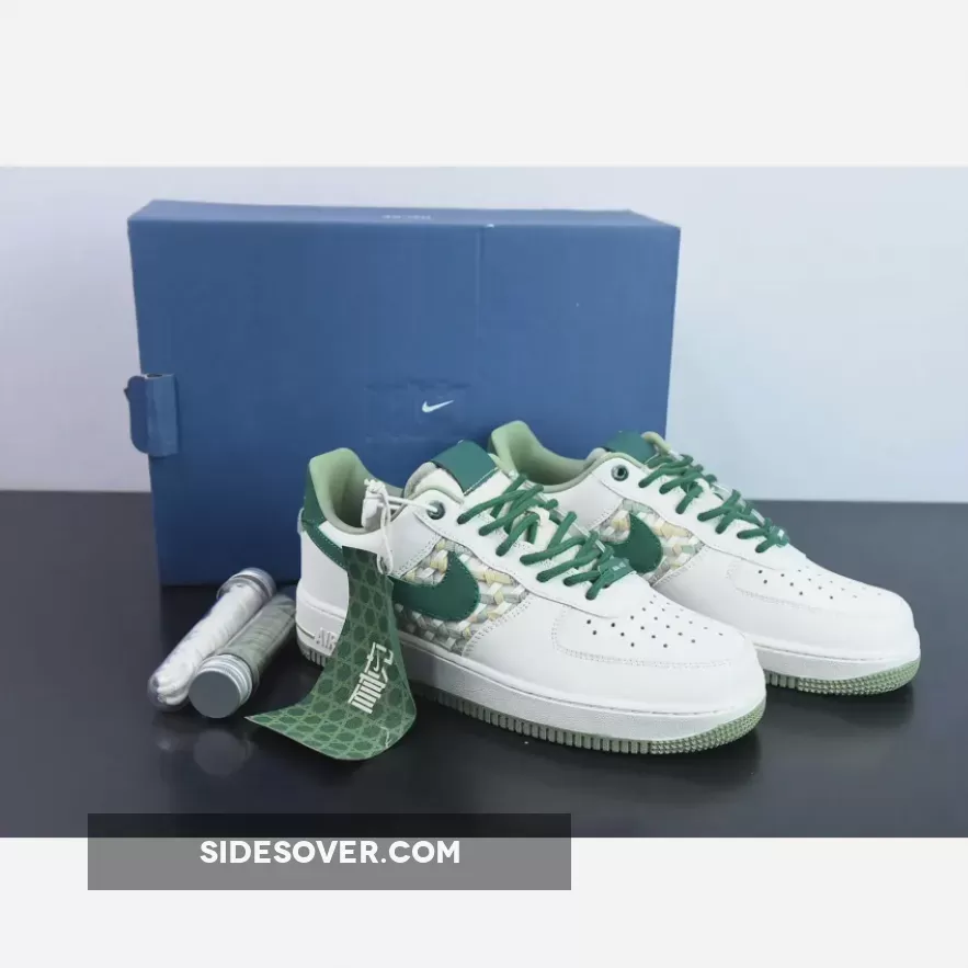 Nike Air Force 1 Low "NAI-KE" Green White FN0369-100