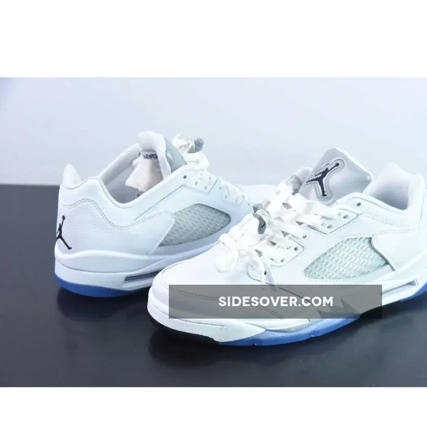 Nike Air Jordan 5 Low GS White Black For Womens Nike Air Jordan 5 Low GS White Black For Womens