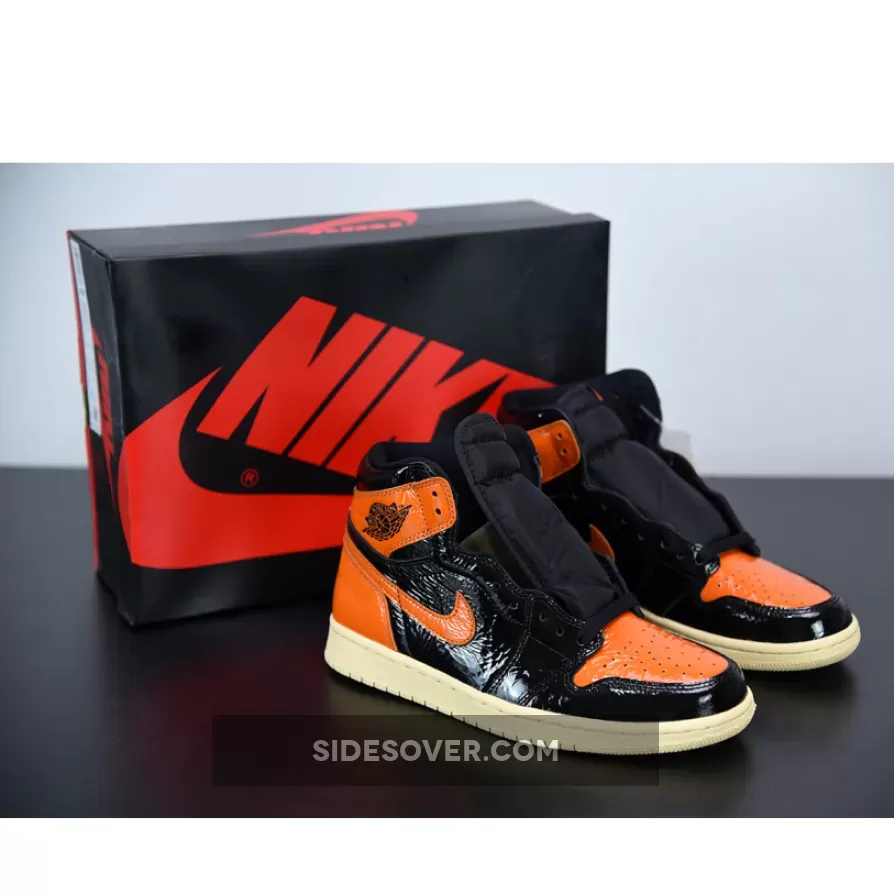 Air Jordan 1 Retro High OG 'Shattered Backboard 3.0' Black/Pale Vanilla-Starfish / jordan 1 retro high starfish