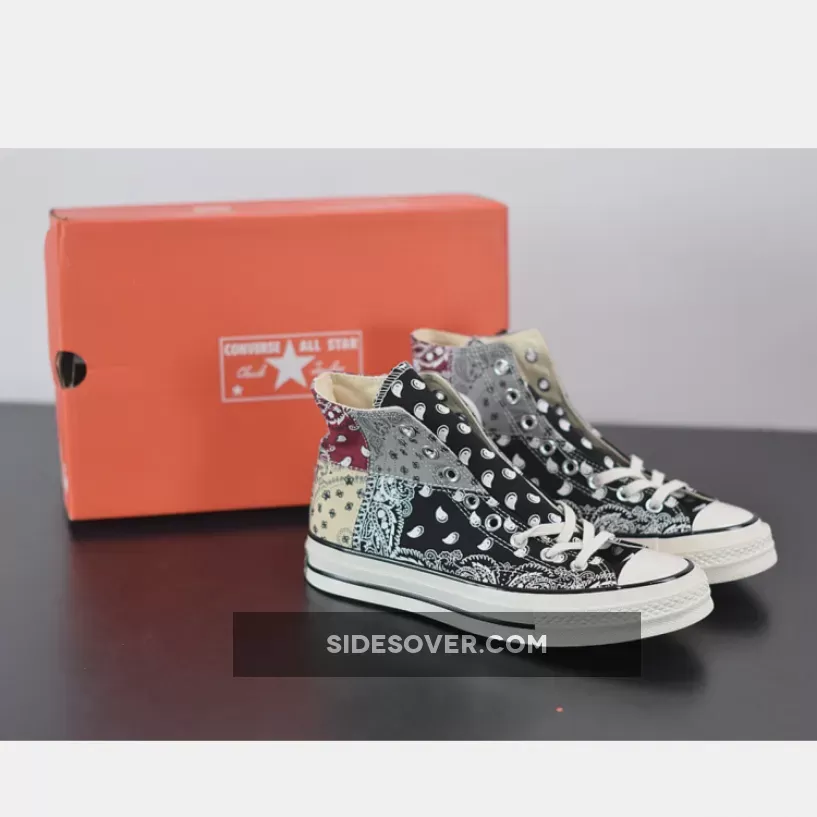 Offspring x Conver Chuck 70 High ‘Paisley Patchwork’ Black/Multi-Color 169880C