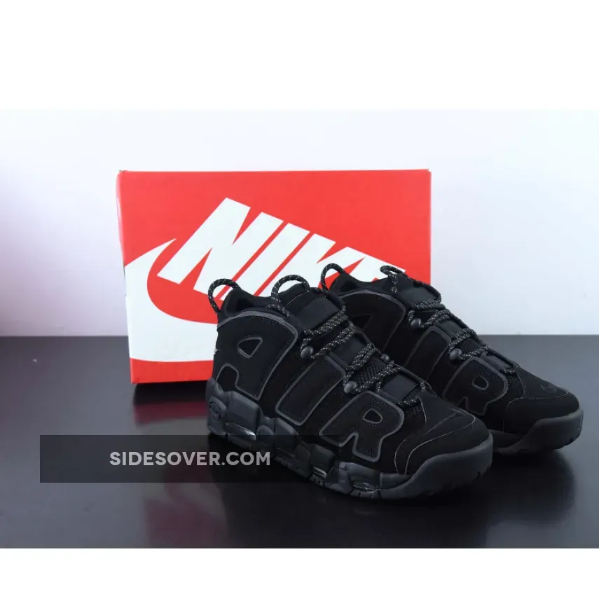 Nike Air More Uptempo Triple Black 414962-004 - uptempo nike all black