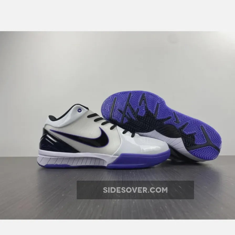 Nike Zoom Kobe 4 'Inline' White/Black-Varsity Purple / kobe 4 low