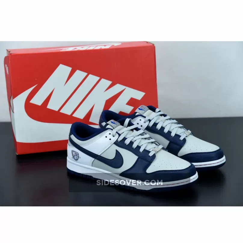 NBA x Nike Dunk Low Brooklyn Nets White Blue DD3363-001 / nike dunks brooklyn nets