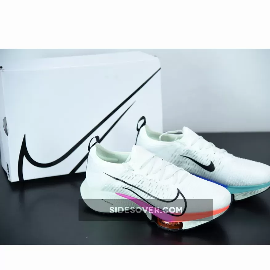 Nike Air Zoom Tempo NEXT% White Violet Crimson Aura CI9923-100 - nike ci9923