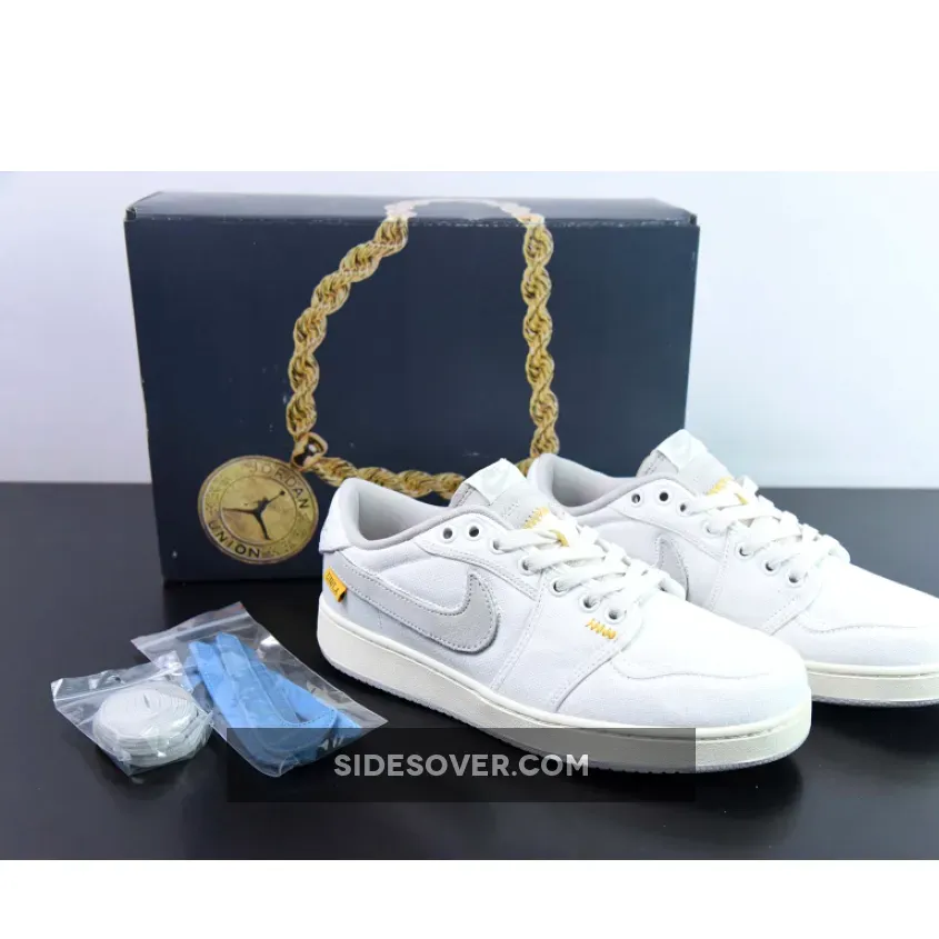 Union LA x Air Jordan 1 KO Low White Cream , Aj 1 Union DO8912-101