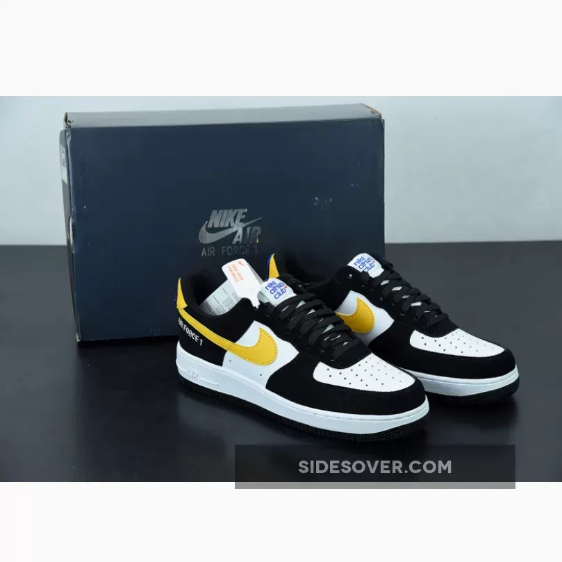 Nike Air Force 1 Low 'Athletic Club' Black/White-University Gold DH7568-002 - yellow black and white air forces