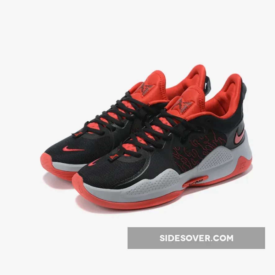 Nike PG 5 'Bred' Black/University Red-White CW3143-002 / pg5 university red