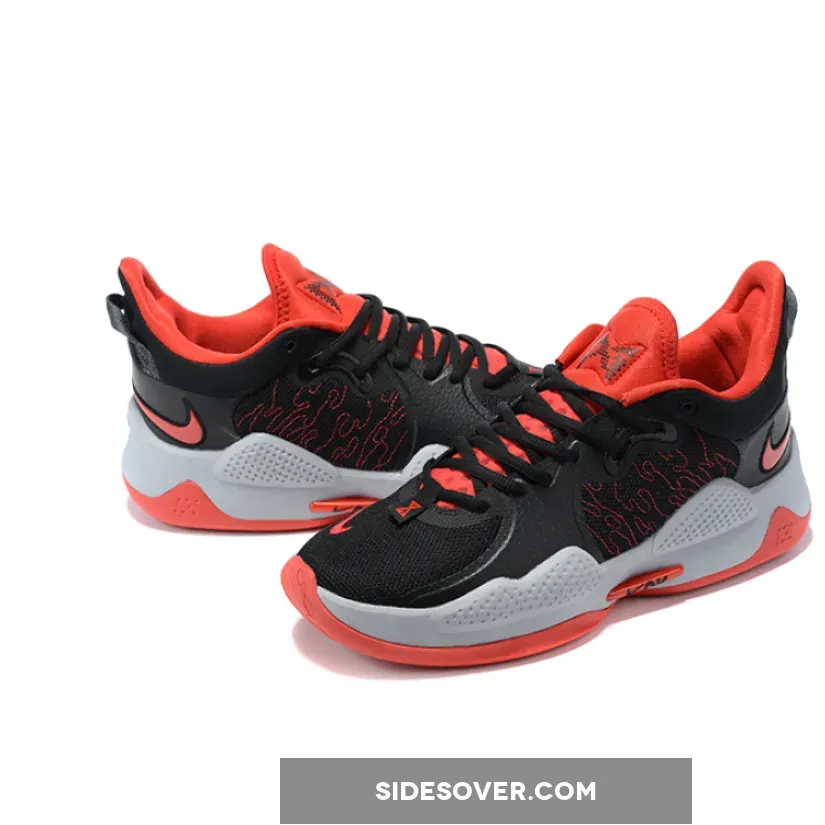 Nike PG 5 'Bred' Black/University Red-White CW3143-002 / pg5 university red