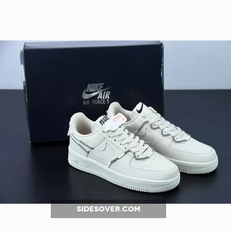 Nike Air Force 1 Low LX Light Orewood Brown Adds Quirky Exterior Lacing | LX-LIGHT