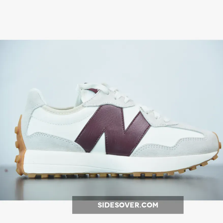 STAUD x New Balance 327 White Grey Brown / brown new balance 327