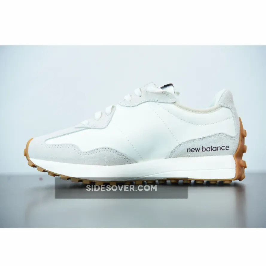 STAUD x New Balance 327 White Grey Brown / brown new balance 327