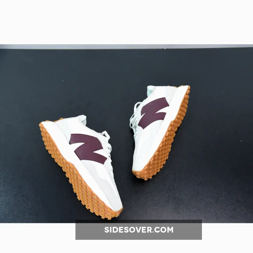 STAUD x New Balance 327 White Grey Brown / brown new balance 327