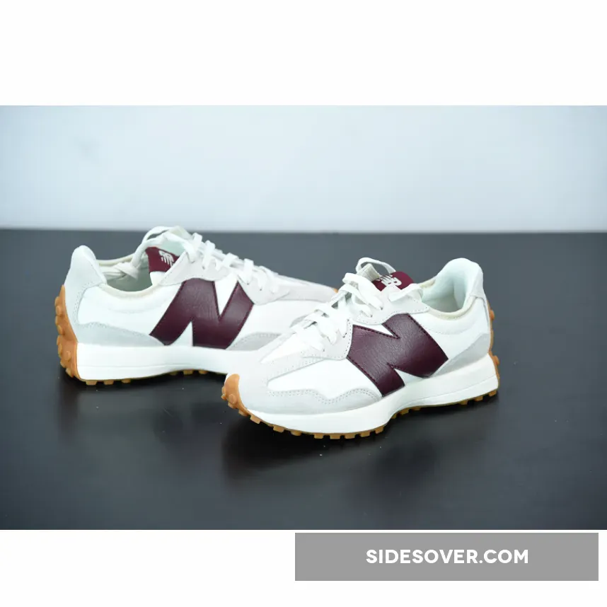 STAUD x New Balance 327 White Grey Brown / brown new balance 327
