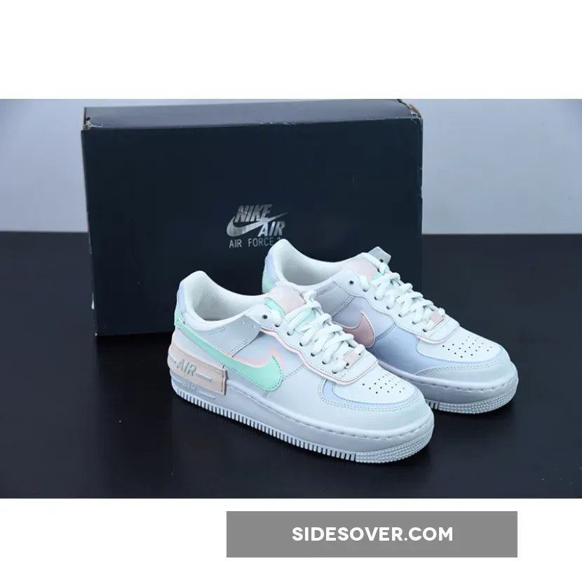 Nike Air Force 1 Shadow Atmosphere Mint Grey For Womens CI0919-117 / air force 1 shadow mint