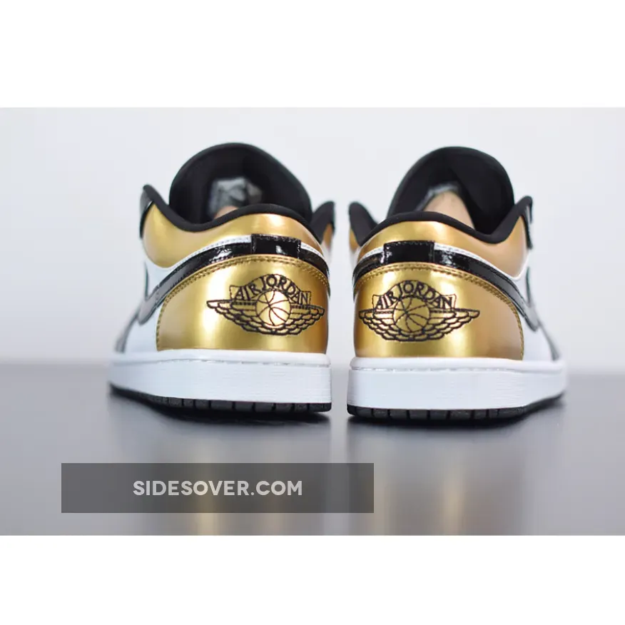 Air Jordan 1 Low 'Gold Toe' CQ9447-700 Black And Gold Jordans Low