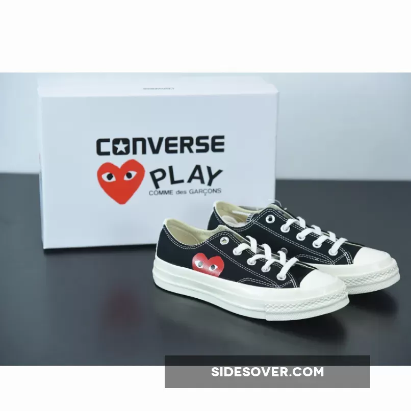 Comme des Garcons Play x Converse Chuck Taylor All Star 70 Low Black 150206C / cdg converse black low