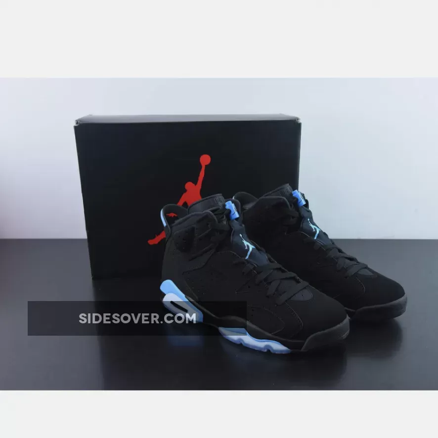Air Jordan 6 UNC Black/University Blue 384664-006