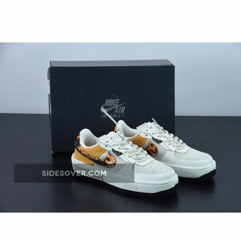 Nike Air Force 1 Fontanka Tortoise Shell Grey/Sail-Orange DR0151-001 nike air force 1 tortoise